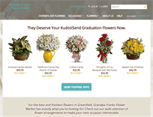 Tablet Screenshot of grandpafranksflowers.com